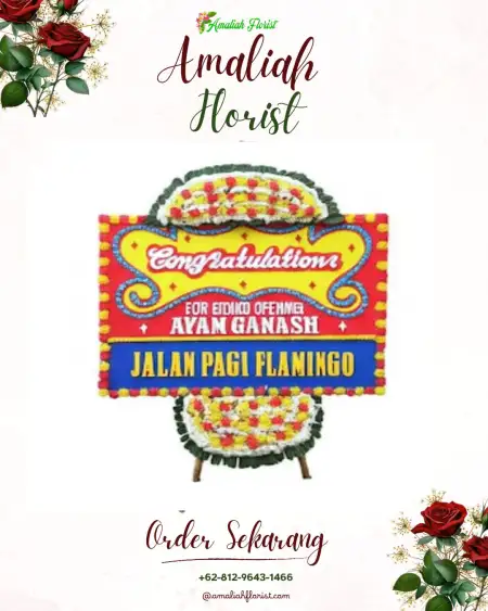Sewa Papan Bunga Pretek